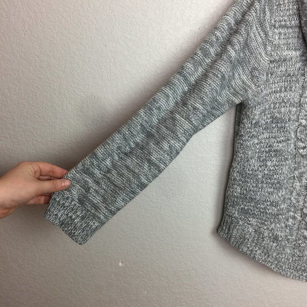 IT'S OUR TIME Heathered Gray Knit Sweater Sz XL - Picture 3 of 6